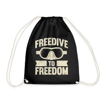 Diving, Apnea Diving, Apnea No Limit Freediving - Drawstring Bag - black - Front