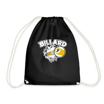 Billard Snooker Billard Table de billard Joueur - Sac de sport léger - noir - Devant