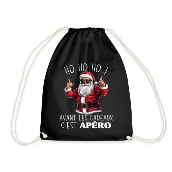 Pull Moche De Noel 2024 Homme Femme - Sac de sport léger - noir - Devant