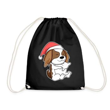 Cavalier King Charles Spaniel chien Animal - Sac de sport léger - noir - Devant
