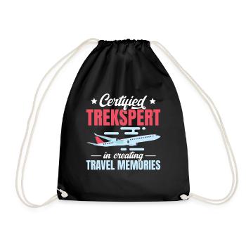 Trekspert certifié dans la création de souvenirs de voyage - Sac de sport léger - noir - Devant