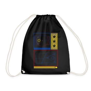 Philippinen-Shirt, Philippinen-Flagge Filipino - Turnbeutel - Schwarz - Vorne