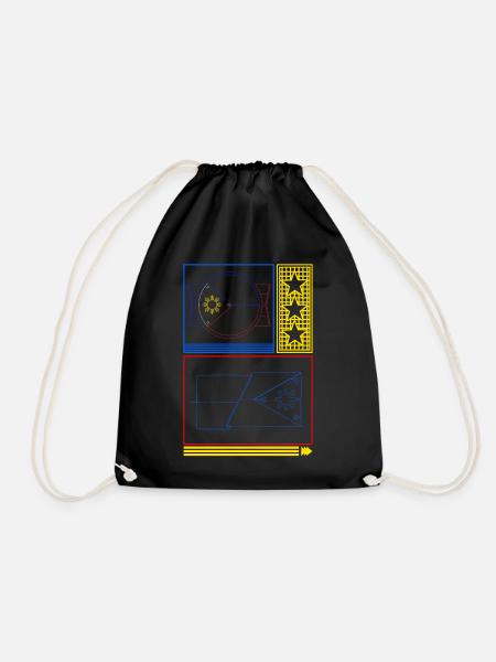 Philippinen-Shirt, Philippinen-Flagge Filipino - Turnbeutel - Schwarz