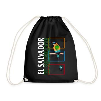El Salvador chemise, El Salvador Tee, cadeau pour - Sac de sport léger - noir - Devant