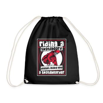 Faire du skateboard ne fait pas du skateboarder - Sac de sport léger - noir - Devant