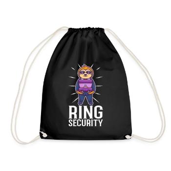Ring Security Wedding - Turnbeutel - Schwarz - Vorne