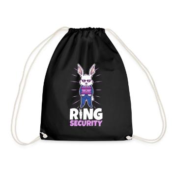 Ring Security Wedding - Turnbeutel - Schwarz - Vorne