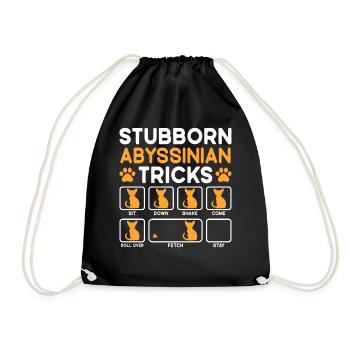 Tricks têtus Chat d’Abyssinie - Sac de sport léger - noir - Devant