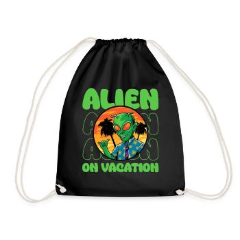 Alien, OVNI, UAP, Espace, Objet volant de l’espace - Sac de sport léger - noir - Devant