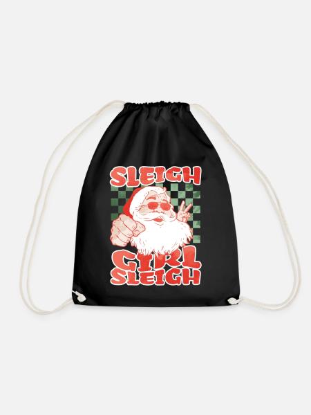Sleigh Girl Sleigh Funny Ugly Christmas für Frauen - Turnbeutel - Schwarz