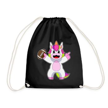 Licorne Football Américain Sports - Sac de sport léger - noir - Devant