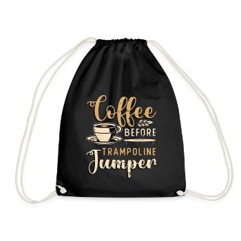 Trampoline Jumper Coffee Trampolining Coffee Lover - Sac de sport léger - noir - Devant