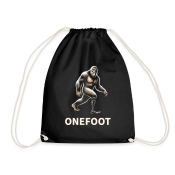 Bigfoot Sasquatch Amputé de la Jambe Conscience - Sac de sport léger - noir - Devant