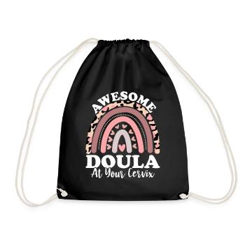 Doula géniale chez votre travailleuse à la naissance du col de l’utérus - Sac de sport léger - noir - Devant