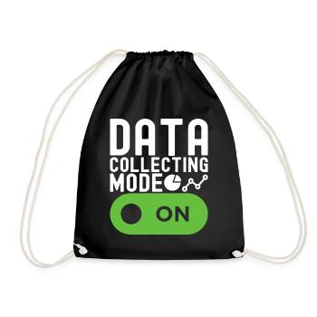 Data Science Data Analyst - Drawstring Bag - black - Front