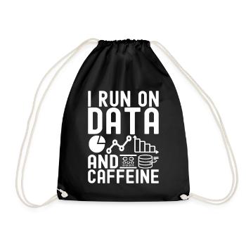 Data Science Data Analyst - Drawstring Bag - black - Front