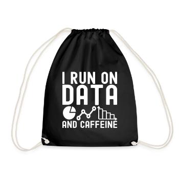 Data Science Data Analyst - Drawstring Bag - black - Front