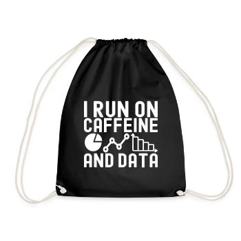 Data Science Data Analyst - Drawstring Bag - black - Front