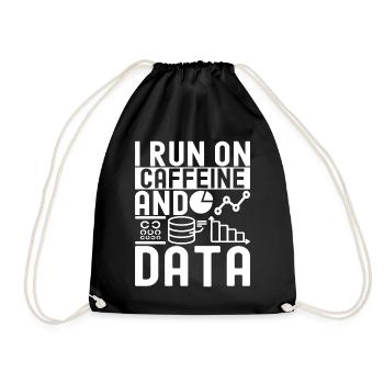 Data Science Data Analyst - Drawstring Bag - black - Front