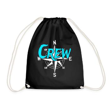 Crew Boat Crew Skipper Sailor Captain - Drawstring Bag - black - Front