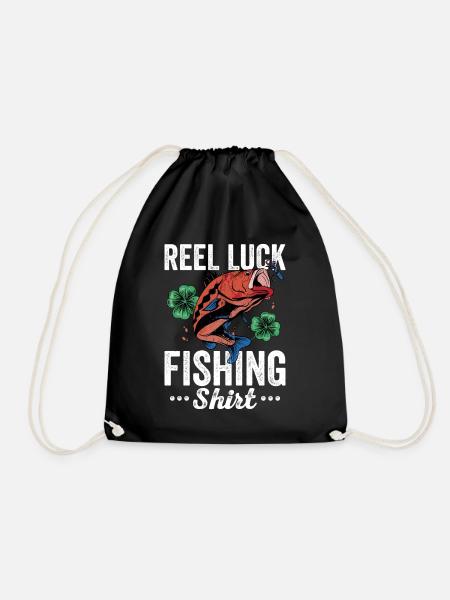 Reel Luck Fishing Lucky Fisherman Fishing - Turnbeutel - Schwarz