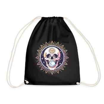 Starry Hope Skull T Shirt Fertility Journey - Drawstring Bag - black - Front
