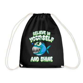 Soyez vous-même ! Confiance en soi, pensée positive, motivation - Sac de sport léger - noir - Devant