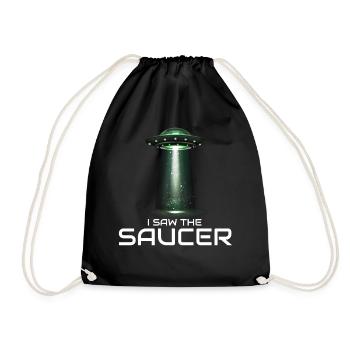 Alien, OVNI, UAP, Espace, Objet volant de l’espace - Sac de sport léger - noir - Devant