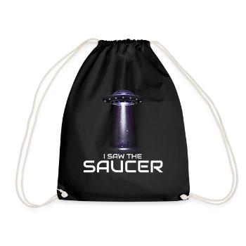 Alien, OVNI, UAP, Espace, Objet volant de l’espace - Sac de sport léger - noir - Devant