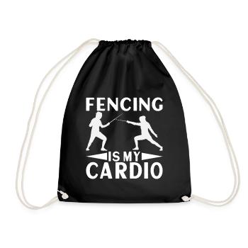 Fencing Fencing - Drawstring Bag - black - Front