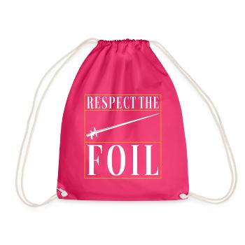 Fechten Fechtsport - Turnbeutel - Fuchsia - Vorne