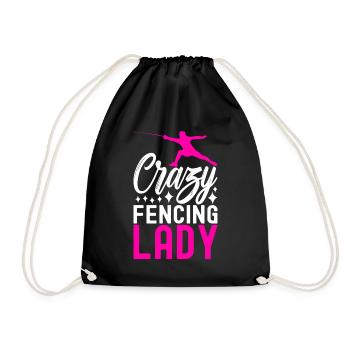 Fencing Fencing - Drawstring Bag - black - Front