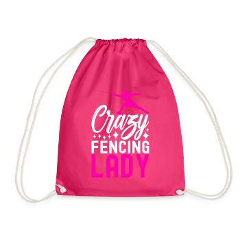 Fechten Fechtsport - Turnbeutel - Fuchsia - Vorne