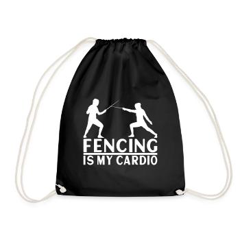Fencing Fencing - Drawstring Bag - black - Front