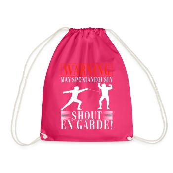 Fechten Fechtsport - Turnbeutel - Fuchsia - Vorne