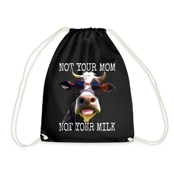 Pas ta mère Pas ton lait Végétalien Végétarien Végétarien - Sac de sport léger - noir - Devant