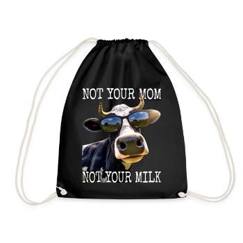Pas ta mère Pas ton lait Végétalien Végétarien Végétarien - Sac de sport léger - noir - Devant