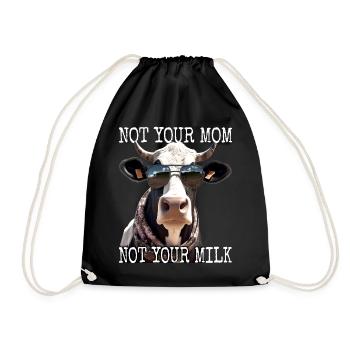 Pas ta mère Pas ton lait Végétalien Végétarien Végétarien - Sac de sport léger - noir - Devant