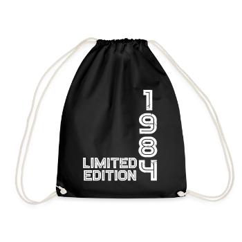 40e anniversaire 1984 Année de naissance Edition limitée - Sac de sport léger - noir - Devant
