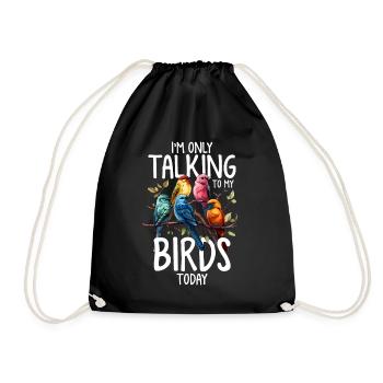 Je ne parle qu’à mon oiseau aujourd’hui Drôle d’oiseau - Sac de sport léger - noir - Devant