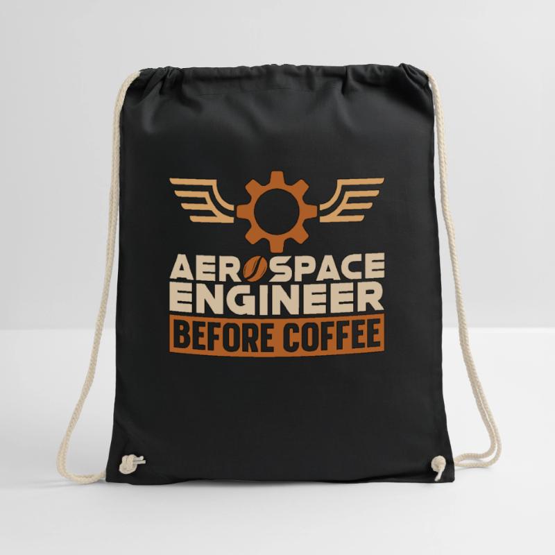 Aerospace Engineer Before Engineering Coffee Lover Drawstring Bag