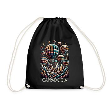 Cappacocia Ballon - Turnbeutel - Schwarz - Vorne