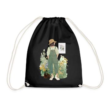 Cottagecore Lifestyle Countryside Naturecore Aesth - Turnbeutel - Schwarz - Vorne