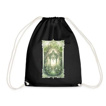 Ethereal Garden Cottagecore Aesthetic Goblincore T - Turnbeutel - Schwarz - Vorne