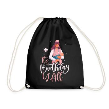 LD Labour And Delivery Nurse - Drawstring Bag - black - Front