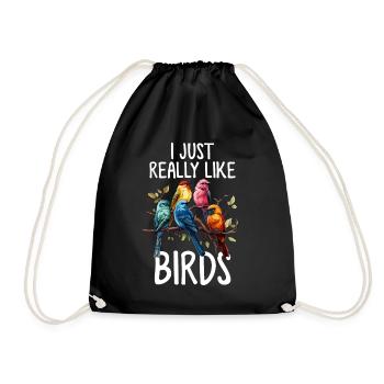 J’aime vraiment les oiseaux Observation drôle d’oiseaux - Sac de sport léger - noir - Devant
