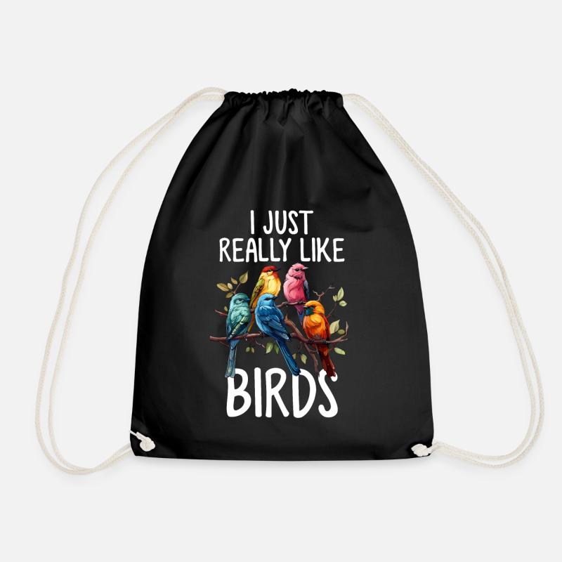 J’aime vraiment les oiseaux Observation drôle d’oiseaux - Sac de sport léger - noir