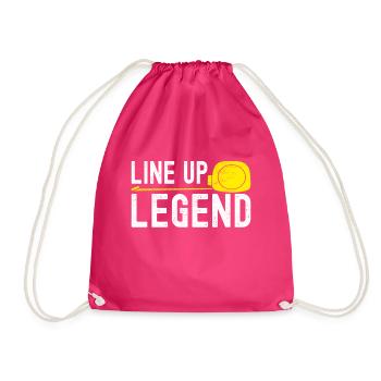Tiler Floor Layer - Drawstring Bag - fuchsia - Front