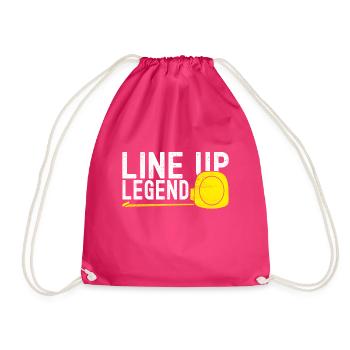 Tiler Floor Layer - Drawstring Bag - fuchsia - Front