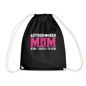 Astronomer Mom The Idol The Astrologer Astronomers - Drawstring Bag - black - Front